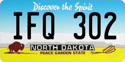 ND license plate IFQ302