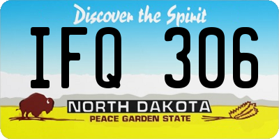 ND license plate IFQ306