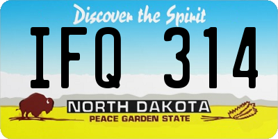 ND license plate IFQ314