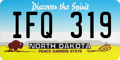 ND license plate IFQ319