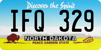 ND license plate IFQ329
