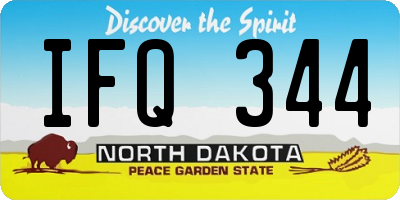 ND license plate IFQ344