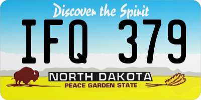 ND license plate IFQ379