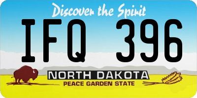 ND license plate IFQ396