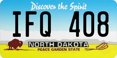 ND license plate IFQ408