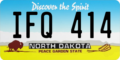 ND license plate IFQ414