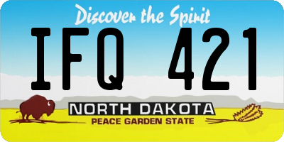 ND license plate IFQ421