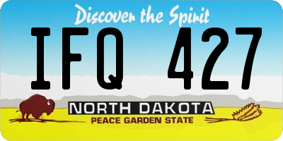 ND license plate IFQ427
