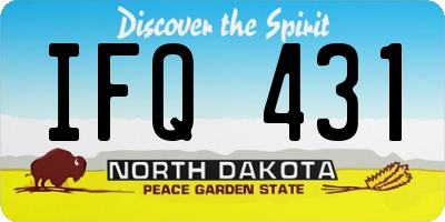 ND license plate IFQ431
