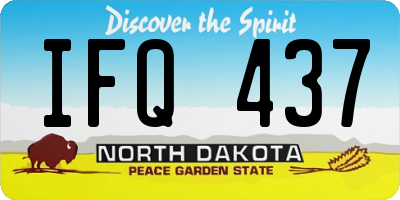 ND license plate IFQ437