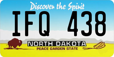 ND license plate IFQ438