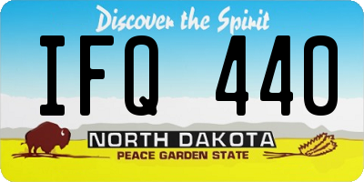 ND license plate IFQ440