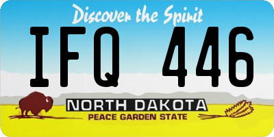 ND license plate IFQ446