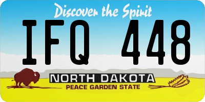 ND license plate IFQ448