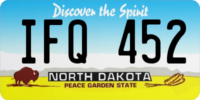 ND license plate IFQ452
