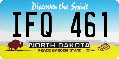 ND license plate IFQ461