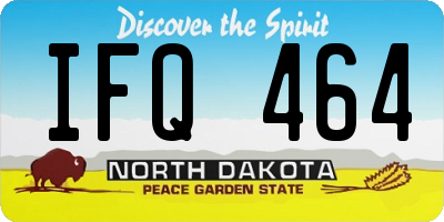 ND license plate IFQ464