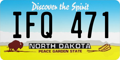 ND license plate IFQ471