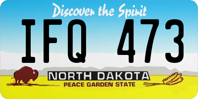 ND license plate IFQ473