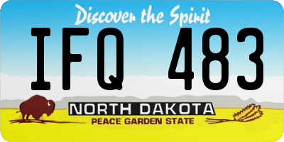 ND license plate IFQ483