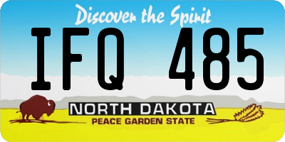 ND license plate IFQ485