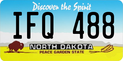 ND license plate IFQ488