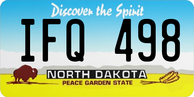 ND license plate IFQ498