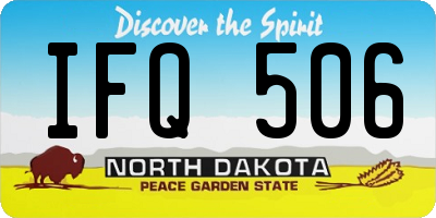 ND license plate IFQ506