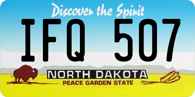 ND license plate IFQ507