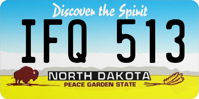 ND license plate IFQ513