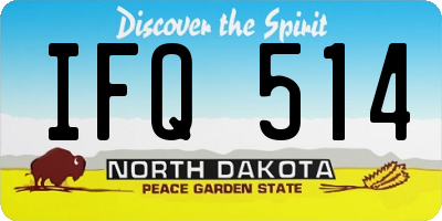 ND license plate IFQ514