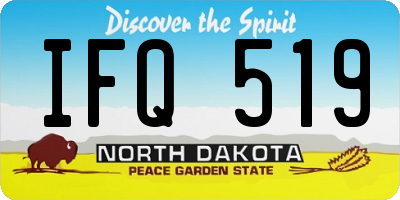 ND license plate IFQ519