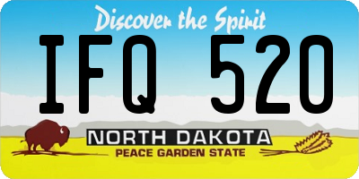 ND license plate IFQ520