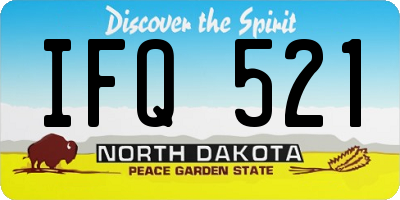 ND license plate IFQ521