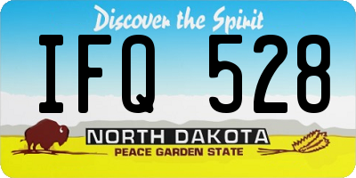 ND license plate IFQ528