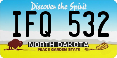ND license plate IFQ532