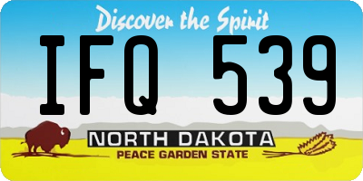 ND license plate IFQ539