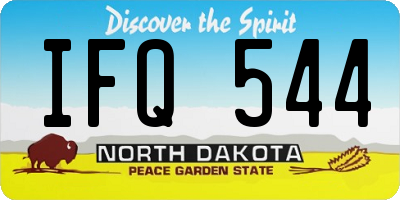 ND license plate IFQ544