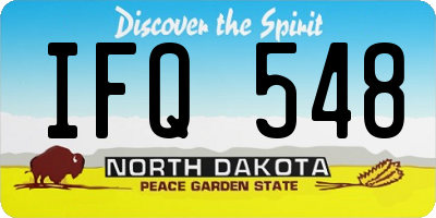 ND license plate IFQ548