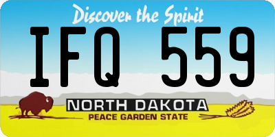 ND license plate IFQ559