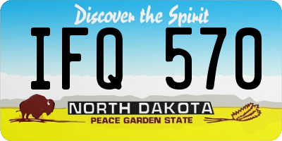 ND license plate IFQ570