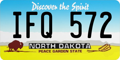 ND license plate IFQ572