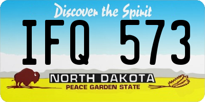 ND license plate IFQ573