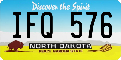 ND license plate IFQ576