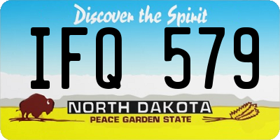 ND license plate IFQ579