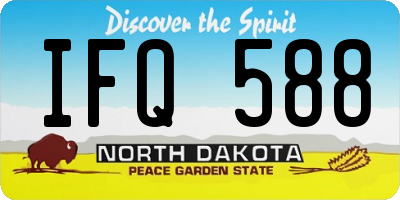 ND license plate IFQ588