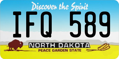 ND license plate IFQ589