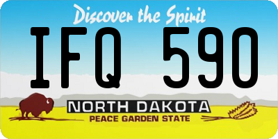 ND license plate IFQ590