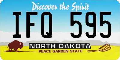 ND license plate IFQ595