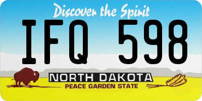 ND license plate IFQ598